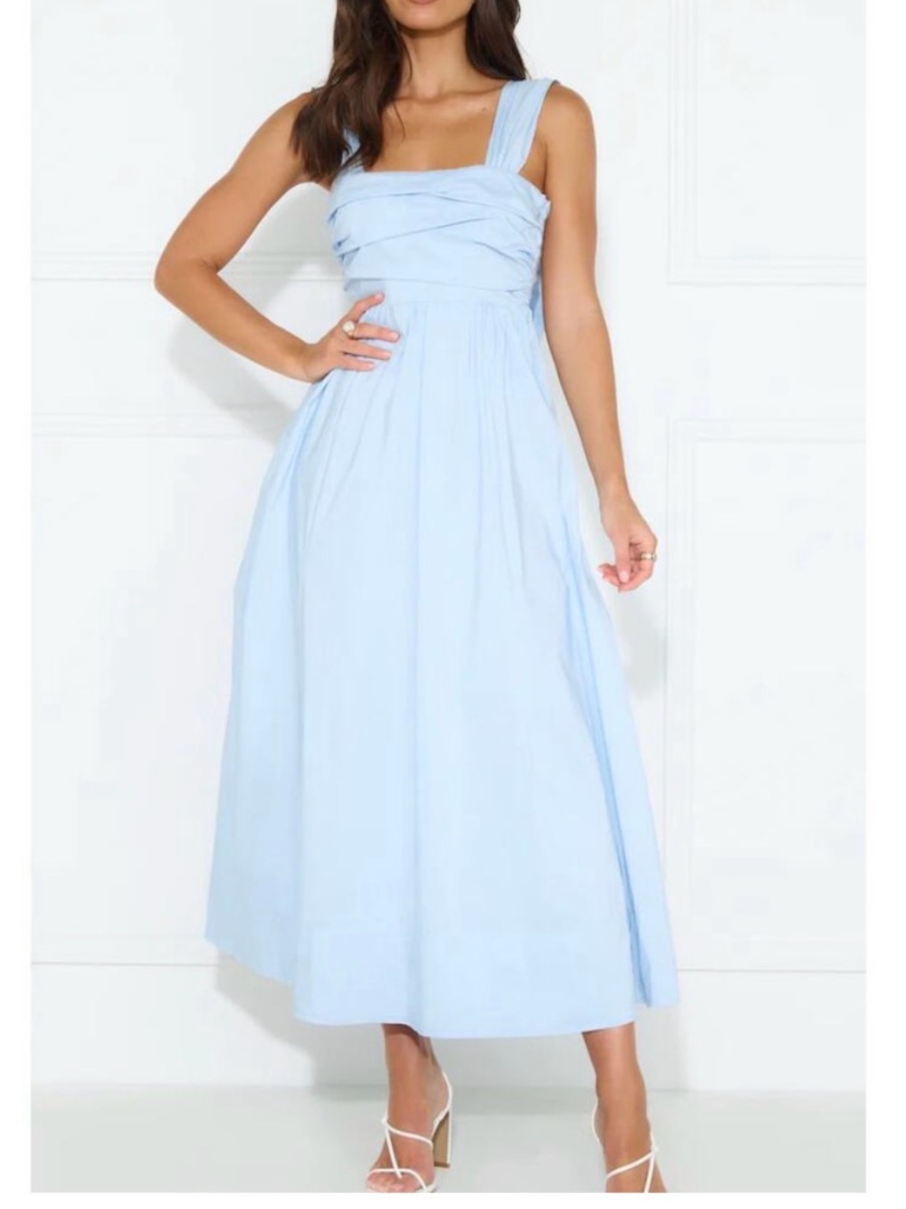 Hello Molly Bluebell Blossom Sleeveless Midi Dress Size Large NWT
